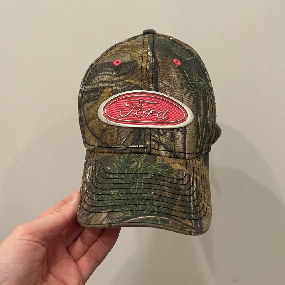 Ford Pink and Green Camo Baseball Cap